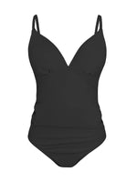 1 x RAW Customer Returns CUPSHE Maternity Swimsuit for Women One Piece Swimsuits Pregnancy Swimwear Spaghetti Straps Ruched Adjustable Black S - RRP £19.28
