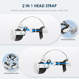 1 x RAW Customer Returns KKCOBVR Q3 Halo Strap Compatible with Meta Quest 3 Enhanced Comfort, Replacement Elite Head Strap for Oculus 3 by Adjusting The Side Knobs - RRP £26.99