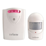 3 x RAW Customer Returns 4VWIN Home Security Wireless Driveway Alarm 1 Receiver and 1 PIR Motion Sensor Detector Infrared Alert System Kit - RRP £56.97