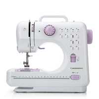 1 x RAW Customer Returns Mini Sewing Machine for Beginner by Campumer - Small Electric Sewing Machines with 2 Speed 12 Built-in Stitch Patterns CP-054-UK-A3 - RRP £23.99