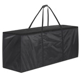 1 x RAW Customer Returns GARPROVM Garden Cushion Storage Bag, 420D Oxford Fabric Garden Furniture Cushion Storage Bag Outdoor Cushion Storage Bags with Handle Zipper Storage Bag for Outdoor Cushions 125x40x55 cm, Black  - RRP £13.58