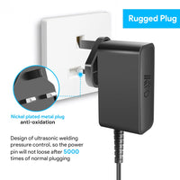 1 x RAW Customer Returns KFD Replacement Battery Charger for 32V Vax Blade Cordless Pro Stick Vacuum Cleaner TBT3V1B1, TBT3V1P1, TBT3V1P2, TBT3V1T1 34V 600mA AC Adapter for VAX Blade 2 VBB2ASV1 Vac Hoover 28.8V Power Cable - RRP £16.99