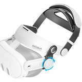 1 x RAW Customer Returns KKCOBVR Q3 Halo Strap Compatible with Meta Quest 3 Enhanced Comfort, Replacement Elite Head Strap for Oculus 3 by Adjusting The Side Knobs - RRP £26.99