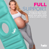 1 x RAW Customer Returns HOLO The Original Inflatable Pregnancy Pillow - Full Body Maternity Airbed with Hole for Tummy - For Ultimate Sleeping Support Comfort - Say Goodbye to Pregnancy Related Aches and Pains Mint  - RRP £44.99