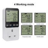 1 x RAW Customer Returns KETOTEK Digital Humidity Controller Plug Humidistat Thermostat Outlet 230V with Alarm for Humidifier Dehumidifier Reptile Terrariums - RRP £29.99
