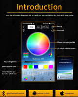 1 x RAW Customer Returns Qasim 60cm Sequential LED Strips APP Bluetooth Control RGB Multi Color Headlight 24 Inch LED Daytime Running Lights Flexible DRL Tube Strip 12V 2-Pack - RRP £28.99