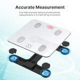 1 x RAW Customer Returns FITINDEX Bluetooth Body Fat Scale, Smart Bathroom Digital Weight Scale Body Composition Monitor Health Analyzer with Smartphone App for Fitness Black  - RRP £16.99