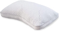 1 x RAW Customer Returns PureComfort Curved Pillow - Adjustable Side Sleeper Pillow for Neck and Shoulder Pain - Cervical Contour Pillow for Sleeping - Memory Foam Loft Pillow for Back or Side Sleepers - RRP £19.99