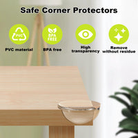 1 x RAW Customer Returns ECHOCUBE Corner Protectors for Kids, 30 PCS Transparent Table Edge Protectors with Strong 3M Adhesive Tapes, Baby Proofing Safety Corner Guard for Furniture Sharp Corners - R Shape - RRP £8.99