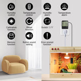 1 x RAW Customer Returns KETOTEK Digital Humidity Controller Plug Humidistat Thermostat Outlet 230V with Alarm for Humidifier Dehumidifier Reptile Terrariums - RRP £29.99