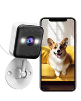 1 x RAW Customer Returns JOOAN Security Camera WiFi Camera Outdoor Indoor 2K Pet Camera Color Night Vision Motion Detection Alert 2-Way Audio IP65 Weatherproof Supprt Cloud Micro SD Record Works with Alexa - RRP £19.99