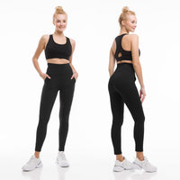1 x RAW Customer Returns SINOPHANT High Waisted Leggings with Pockets for Women, Buttery Soft Elastic Opaque Tummy Control Stretchy Yoga Pants Trousers 3 Pack, Black,S-M - RRP £22.99