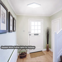 1 x RAW Customer Returns ASHUAQI LED Ceiling Light, 36W 6500K Daylight White Ceiling Lights, 3240LM Square Ceiling Lights for Kitchen, Bedroom, Hallway, Toilet, Porch, Lounge, Laundry, Dining Room, Balcony, Utility Room - RRP £19.99