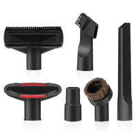1 x RAW Customer Returns Lanmu Universal Vacuum Attachments Compatible with Shark Numatic Henry Hetty Hoover Parts Accessories,32mm to 35mm Hose Adapter 2 in 1 Crevice Tool Dust Brush Horse Hair Round Brush 6 Pack  - RRP £9.99