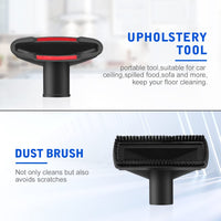 1 x RAW Customer Returns Lanmu Universal Vacuum Attachments Compatible with Shark Numatic Henry Hetty Hoover Parts Accessories,32mm to 35mm Hose Adapter 2 in 1 Crevice Tool Dust Brush Horse Hair Round Brush 6 Pack  - RRP £9.99