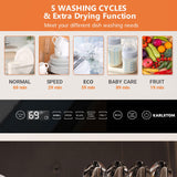 1 x RAW Customer Returns Karlxtom Table Top Dishwasher 6 Programs Mini Dishwasher with Touch Control, Auto-drying, Baby Care Fruit Wash, Perfect for Small Families, Couples - RRP £252.98