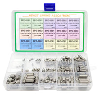 1 x RAW Customer Returns NEWST Extension Spring Stainless Steel Small Extension Springs Assortment Set 15 Different Sizes 150 Piece Springs Assortment Kit - RRP £11.99