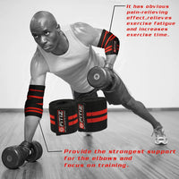 1 x RAW Customer Returns FITIZ Elbow Sleeves Weightlifting Elbow Wraps Heavy Duty Elbow Support Sleeves for Workout Elbow Brace Support Protector for Gym Bodybuilding Cross Training - RRP £12.99