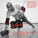 1 x RAW Customer Returns FITIZ Elbow Sleeves Weightlifting Elbow Wraps Heavy Duty Elbow Support Sleeves for Workout Elbow Brace Support Protector for Gym Bodybuilding Cross Training - RRP £12.99