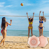 1 x Brand New HANGO 7 Pairs Silicone Nipple Covers - Women s Silicone Nipple Stickers, Reusable Adhesive Silicone Ointment Breast Petals. Pink - RRP £7.68