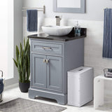 1 x RAW Customer Returns Lantaly Slimline Wooden Bathroom Storage Unit, Toilet Roll Paper Cabinet, Compact Shaker, Multi-Purpose Cleaning Tidy Box - RRP £21.99