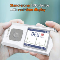 1 x RAW Customer Returns EMAY Bluetooth Portable ECG EKG Monitor for iPhone Android, Mac Windows Wireless Personal ECG Monitor Works with Smartphones Records Rhythm Heart Rate, Gives Instant Detections EMG-20  - RRP £87.9