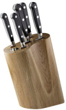 1 x RAW Customer Returns Sabatier Professional Curved 5 Piece Knife Block Set - Solid Oak, Full Tang Knives, High Carbon Steel, Taper Ground Blades, Triple Rivet Comfort Handles. Sharper for Longer. by Taylors Eye Witness. - RRP £105.36