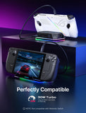 1 x RAW Customer Returns JSAUX RGB Docking Station for Steam Deck OLED ROG Ally Legion Go, 12-in-1 Steam Deck Dock with 4K 120Hz HDMI DisplayPort Gigabit Etherne USB-C 3.2 USB-A 3.2 2.0, Support VRR, ALLM, HDR - HB1201S - RRP £79.99