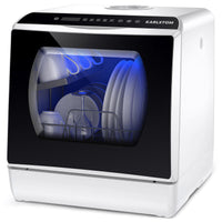 1 x RAW Customer Returns Karlxtom Table Top Dishwasher 6 Programs Mini Dishwasher with Touch Control, Auto-drying, Baby Care Fruit Wash, Perfect for Small Families, Couples - RRP £252.98