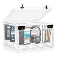 1 x RAW Customer Returns Lalifebuss Large Lockable Storage Box, Combination Lock Box for Personal Items Office Locker School Medicine Snacks Phone Jail Electronic Home - RRP £36.99