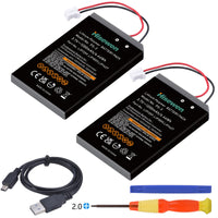 1 x RAW Customer Returns PS3 Controller Battery, Hisewen 2Pack LIP1359 LIP1472 LIP1859 Replacement Battery for Sony Playstation 3 PS3 Dualshock 3 CECHZC2E CECHZC2U Controller - RRP £13.99