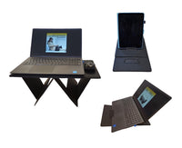 1 x Brand New Solace Portable Foldable Laptop Stand for Desk Adjustable - Sofa Laptop riser and Tablet Holder for Improved Ergonomics with 4 different configurations laptop macbook stand desk riser mount - RRP £12.0