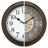 1 x RAW Customer Returns OCEST Luminous Garden Clocks Outdoor Waterproof, 15 inch Metal Large Night Light Up Glow in The Dark Wall Clock Silent Battery Operated, Outside Decor Clock for Pool Living Room Kitchen Gift - RRP £54.99