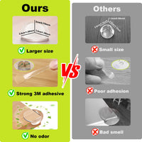 1 x RAW Customer Returns ECHOCUBE Corner Protectors for Kids, 30 PCS Transparent Table Edge Protectors with Strong 3M Adhesive Tapes, Baby Proofing Safety Corner Guard for Furniture Sharp Corners - R Shape - RRP £8.99