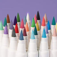 1 x RAW Customer Returns Arrtx 30 Colors Acrylic Paint Pens for Rock Painting, Extra Brush Tip, Water Based Paint Markers for Stone, Glass, Easter Egg, Wood and Fabric Painting-No Toxic,No Odor - RRP £34.99