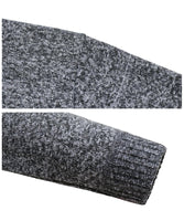 1 x Brand New KTWOLEN Mens Fleece Lined Cardigans Classic Full Zip Sweater Stand Collar Jumper Casual Knitted Jackets Long Sleeve Knitwear Winter Warm Coat, Charcoal, XXL - RRP £35.99