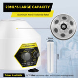 1 x RAW Customer Returns CGOLDENWALL Lab Centrifuge 6 20ml with Transparent Lid, 4000rpm Speed, 60min Timer, 1790xg RCF for Separation of Samples Qualitative Analysis 5 7 10ml Vacutainer 10 15ml Centrifuge Tubes Available - RRP £115.0