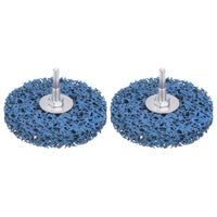 1 x Brand New sourcing map 2pcs Paint Stripping Disc Drill Attachment 4 x 1 2 with 1 4 Shaft Strip Clean Discs for Angle Grinder Clean and Remove Paint Coating Rust, Blue - RRP £13.49