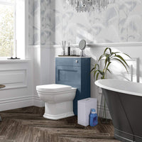 1 x RAW Customer Returns Lantaly Slimline Wooden Bathroom Storage Unit, Toilet Roll Paper Cabinet, Compact Shaker, Multi-Purpose Cleaning Tidy Box - RRP £21.99
