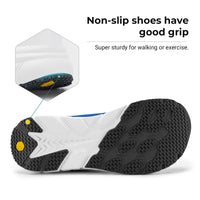1 x RAW Customer Returns FitVille Wide Fit Trainers for Men Arch Support Road Running Shoes Lightweight Breathable Athletic Sneakers for Gym Fitness Jogging Walking, Azure Blue, 10, Wide - RRP £49.99