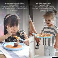 3 x RAW Customer Returns joeji s Kitchen 7 Hole Pancake Pan 26cm - Smiley Faces Mold - Non Stick and Induction Suitable - Lightweight Cast Aluminium - Mini Pancakes - Fun Kids Breakfast - Blue - RRP £67.47