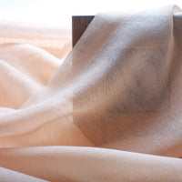 3 x RAW Customer Returns Singinglory Pink Voile Curtains Set of 2 with Tiebacks, Blush Pink Sheer Net Solid Transparent Window Drop Pink,52X90  - RRP £65.94