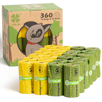 1 x RAW Customer Returns YORJA Dog Poo Bags, 360 Pet Poop Bags, Extra Thick and Strong 100 Leak-Proof Biodegradable Waste Bags - RRP £12.22