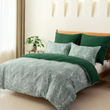 1 x RAW Customer Returns Tokokimo Emerald Green Duvet Cover King Size Bedding Sets Tropical Leaves Pattern, Soft Microfiber Summer Duvet Cover Sets 230x220 cm with 2 Pillowcases for Bed, Green Tropical - RRP £23.99
