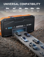 1 x RAW Customer Returns AstroAI S8 Car Battery Booster Jump Starter Power Pack,1500A 12V Portable Car Jump Starter Power Bank for Up to 6.0L Petrol 3.0L Diesel Engines, With Smart Jumper and LED Torch - RRP £53.99