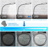 1 x RAW Customer Returns Large 5X Magnifying Lamp, ZHSX Dimmable Hands Free Magnifying Glass with Light and Stand for Hobbies Reading Artist Crafts - RRP £32.99