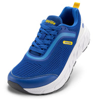 1 x RAW Customer Returns FitVille Wide Fit Trainers for Men Arch Support Road Running Shoes Lightweight Breathable Athletic Sneakers for Gym Fitness Jogging Walking, Azure Blue, 10, Wide - RRP £49.99
