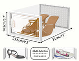 1 x RAW Customer Returns HOMIDEC Shoe Storage Box,12 pcs Stackable Shoe Boxes Clear Plastic Shoe Organizer Shoe Containers with Lids for Women Men,Fit up to UK 9.5,White - RRP £27.98
