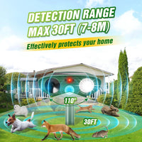 1 x RAW Customer Returns Coldwords Cat Repellent, Garden Cat Repellent Cat Deterrents, Ultrasonic Solar Animal Repellent, Solar Powered Waterproof, Outdoor Animal Repeller Motion Sensor for Garden Yard Squirrels Cats Rats Fox - RRP £20.35