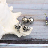 2 x Brand New OUFER Body Piercing Tongue Bars Piercing 5PCS 14G 316L Stainless Steel Clear CZ Tongue Piercing Jewellery Sexy Letter Tongue Rings Tongue Barbells Cum here - RRP £25.96